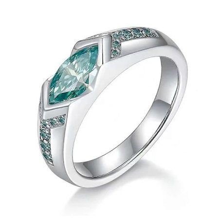 Magnetiske Moissanite Ringe Magnetterapi Lymfedrænage Terapi Titanium Ion Ringe