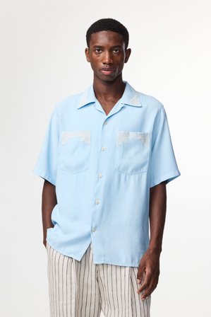 NN.07 Julio 5027 Hemd Herren Blau LENZING ECOVERO Viscose