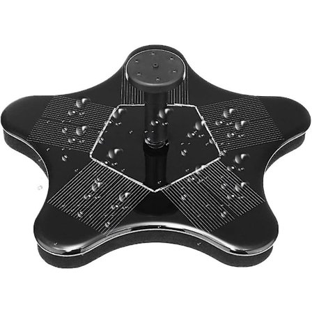 1,4 W solcellsfontän för utomhusbruk, solcellsfontän för damm med solpanel, fristående flytande