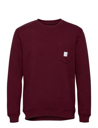 Square Pocket Sweatshirt Sweat-shirt Tröja Röd Makia