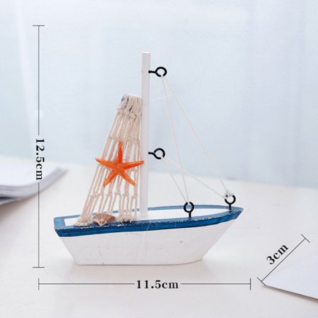 Seilbåtmodell Treseilbåt Boligdekorasjon Beach Nautic