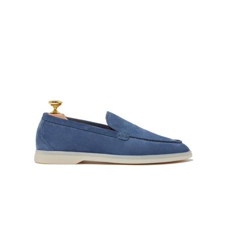 Scarosso, Ludovica Acciaio Scamosciata Loafers Niebieski, Kobieta, Rozmiar: 40 EU