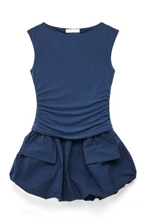 NA-KD Cargominiklänning i modal - Vardagsklänningar - Blå - XL