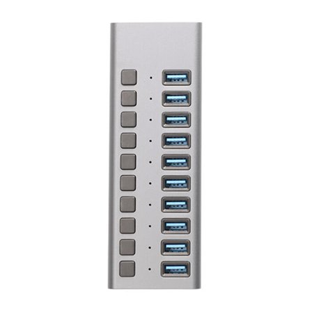 USB Hubb with 10 USB-A 3.0 connectors 48W
