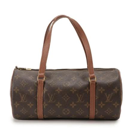 Louis Vuitton Vintage Pre-owned Polyester handTass , Bruin , Dames , Maat: ONE Size Vintage Tassen