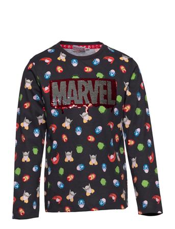 Tshirt T-shirts Long-sleeved T-shirts Multi/mönstrad Marvel
