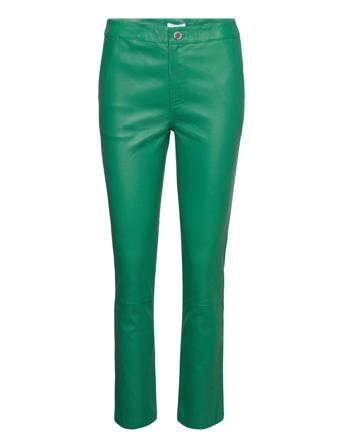 2Nd Leya - Stretch Leather Trousers Leather Leggings/Bukser Grønn 2NDDAY*Betinget Tilbud
