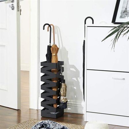 Paraplystativ i metall - Svart