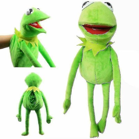 Jsir 23" Kermit Frøen Hånddukke Blød Plys Bamse Legetøj Børn Julegave Jsir
