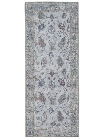 Vintage Washable Small Gizani Oriental Rug - Blue 80X200 Cotton, Classic Style