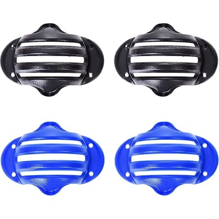 Golfboldjusteringsværktøjssæt | Linertegning Markering | Nemt Snap-in Kop | Lineær (sort Blå) 4 stk.