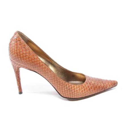 Dolce & Gabbana Pre-owned Pre-owned Läder klackskor brun, Dam Vintage Skor, Dam, Storlek: 38 EU