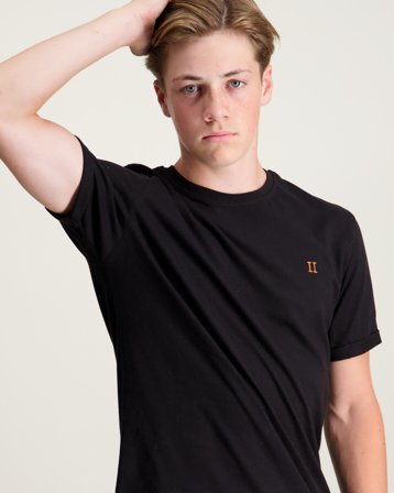 Les Deux Norregaard T-Shirt Zwart T-shirts Jongens - Kids Brand Store