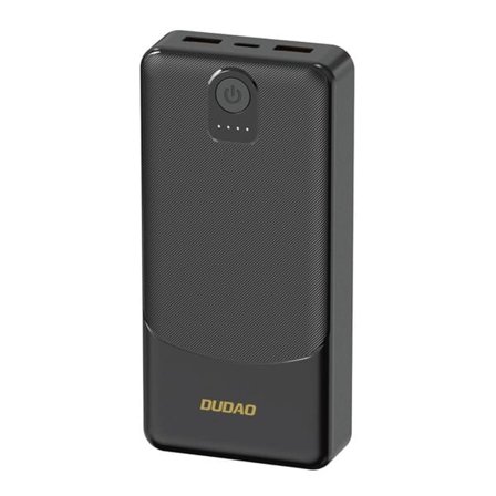 Dudao Powerbank 10000 mAh 2,4A med 2 × USB-A – Svart