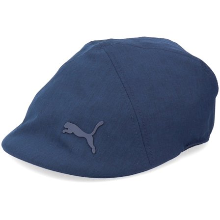 Puma - Blauw flatcap Cap - Driver Navy Blazer Flat Cap @ Hatstore