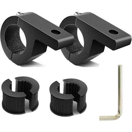 2 stk 19-30mm Takstativholder LED Lysholder Rullestang Klemmer, for Veltebur for Off Road, SUV (LGL)