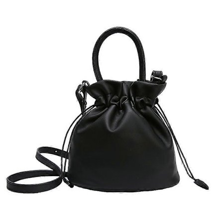 Svart axel- och midjeväska för dam