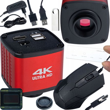 Vega PRO KMVP-HDMI-USB 4K Mikroskopkamera – Sony CMOS 8.42MP | HDMI/USB | C-Mount | CNC Aluminium | Mätningsfunktion