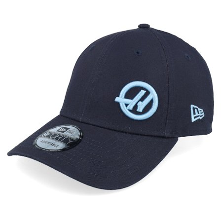 New Era - Motor Ble adjustable Czapka Z Daszkiem - Haas F1 25 Seasonal Flawless 9FORTY Navy/Sky Blue Adjustable @ Hatstore