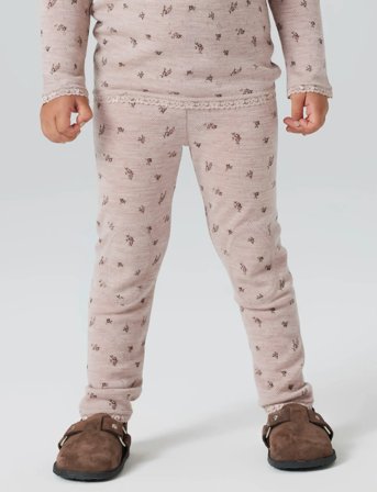 name it Nmfwang Wool Needle Legging Noos - Pink - 116