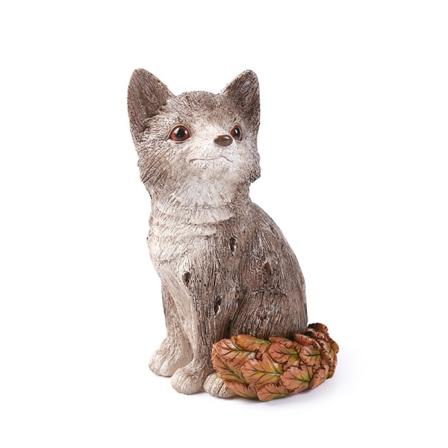 Revstatue av rev, dekorasjon av revgårdsplass, hage og hage, innendørs og utendørs dekorasjonsskulptur. Størrelse 6,7inx3,9nx3,9in