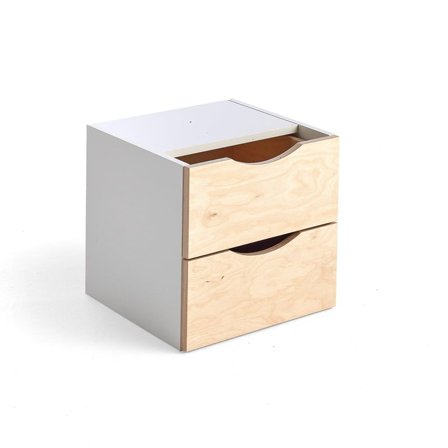 Skuffeinnsats RICO, 2 skuffer, bjørk