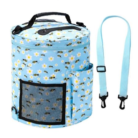 Virknålsväska - Stickväska Garnförvaringsorganisatör - Garnväska och Virknålsväska, Garnhållare för Virkning, Virktillbehör