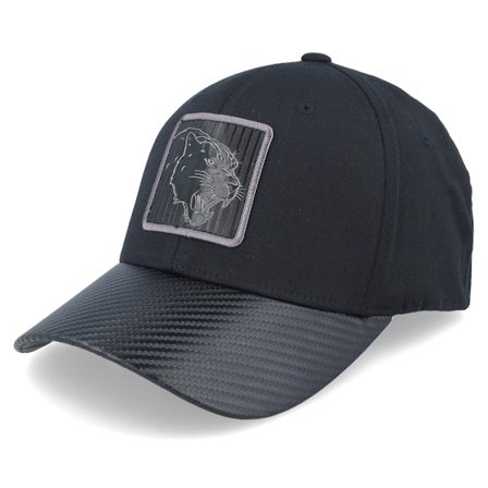 Iconic - Noir flexfit Casquette - Panther Black Metallic Patch Carbon/Black Flexfit @ Hatstore