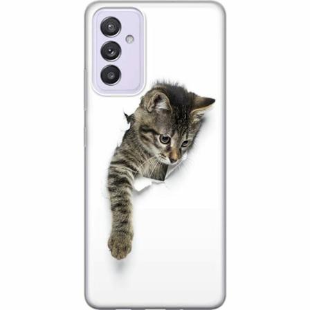 Samsung Galaxy A82 5g Genomskinligt Skal Curious Kitten