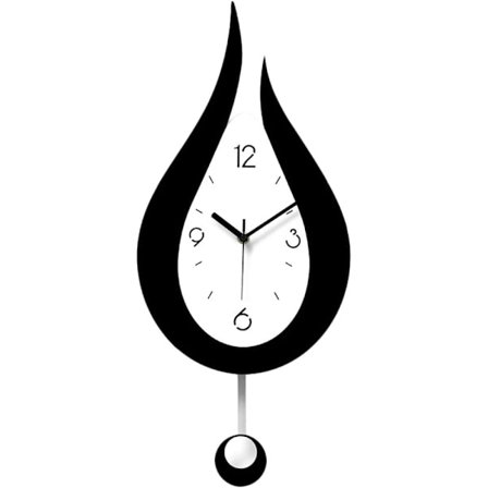 Stille Veggklokker Vann Dråper Sving Veggklokke Moderne Design