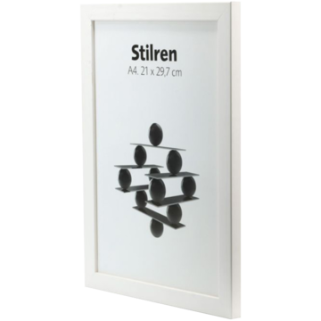 Treramme Stilig Hvit 21x29,7cm