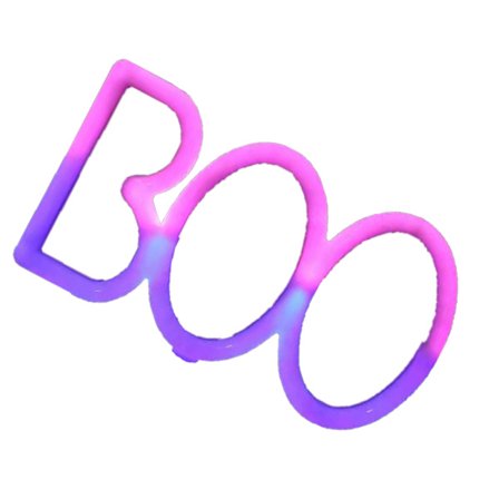 Halloween LED neonskyltljus, halloweenlampa med batteri