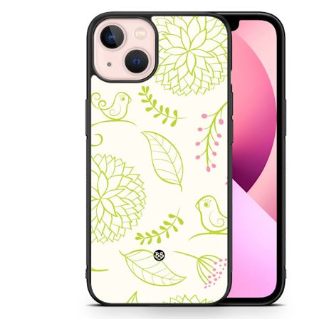 Bjornberry Skal iPhone 13 - Blomster Grön