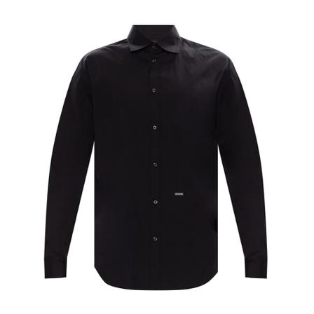 Dsquared2 - Skjortor - Svart - Herr - Storlek: 2xl, Herr, Storlek: 2XL