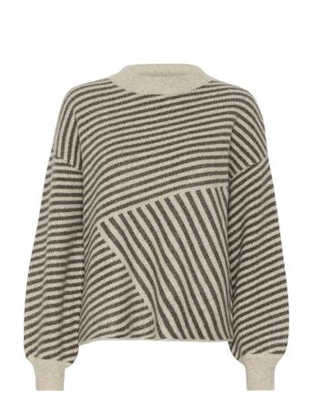 Kaverana Knit Pullover Tops Knitwear Jumpers Grey Kaffe