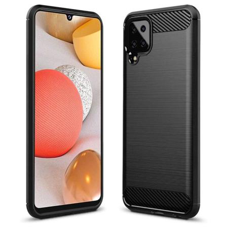 Samsung Galaxy A12 Skal - Anti-impact Carbon Svart