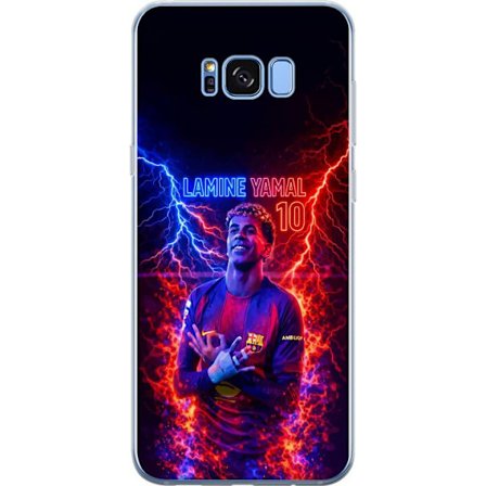 Yhteensopiva Puhelinkuori Samsung Galaxy S8 Viktor Gyökeresin muotokuva Arsenal-paita päällä, jossa intensiivinen katse ja tumma dramaattinen tausta