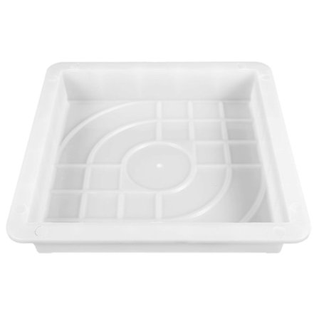 Marksten Form Uteplatsgång Markör Form DIY Återanvändbar Betong Cement Form Uppfart Beläggning Stegstenstillverkare - Vit (25*25*5)