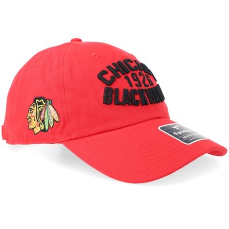 Fanatics - NHL Rouge unconstructed Casquette - Chicago Blackhawks Archer Un Athletic Red Dad Cap @ Hatstore