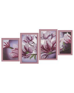Pärlbroderi Magnolia 4 delar - Nova Sloboda