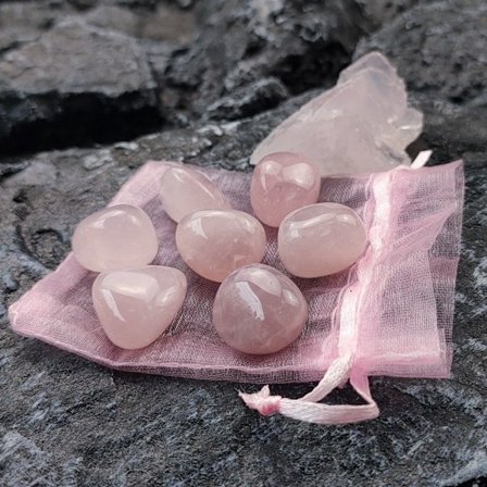 8 ST Pink Crystal Stone Set Healing Stones Mineral Exemplar