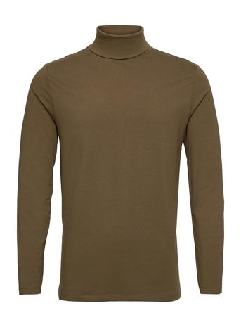 Roll Neck Tee L/S T-shirts Long-sleeved Vihreä Lindbergh