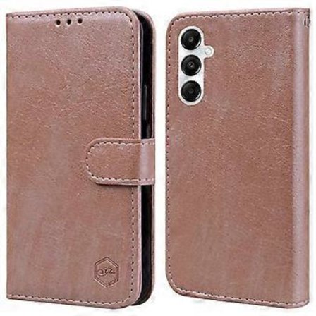 Samsung Galaxy A35 5G -puhelimen suojakotelo PU-nahkaa + TPU pudotuksenkestävä lompakkokotelo (Samppanja)