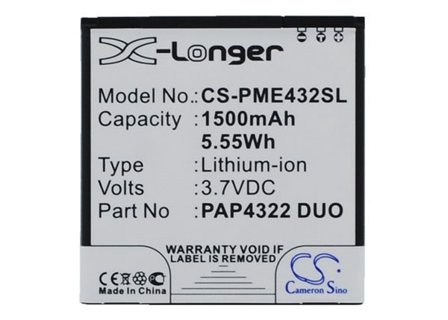 Batteri for SmartPhone, Mobil for Prestigio MultiPhone 4322 Duo