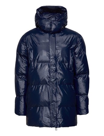 Hooded Puffer Coat Blue Rains