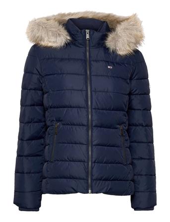 Tjw Essential Hooded Jacket Vuorillinen Takki Topattu Takki Sininen Tommy Jeans