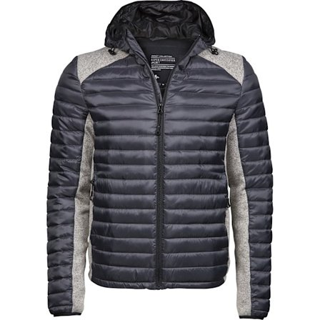 Tee Jays Herr Crossover Huvtröja Vadderad Friluftsjacka L Space Gr