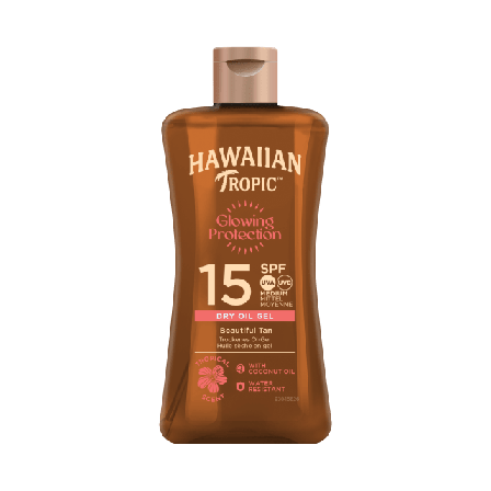 Hawaiian Tropic Glowing Protection Dry Oil Gel SPF15 Solskydd & solvård Dam 100 ML
