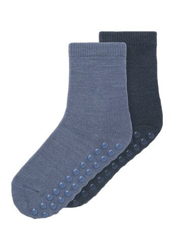 name it | Nmmwak Wo/Bl 2P Sock W/Non Skid | 19-21