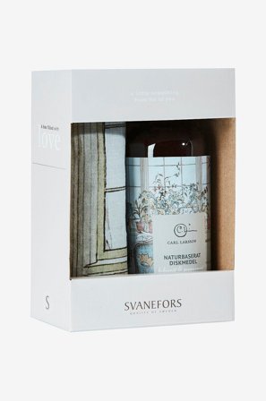 Svanefors - A box with Carl Larsson Opvaskemiddel og Blomster - Brun - Opvaske- & rengøringsredskaber - Fra Homeroom